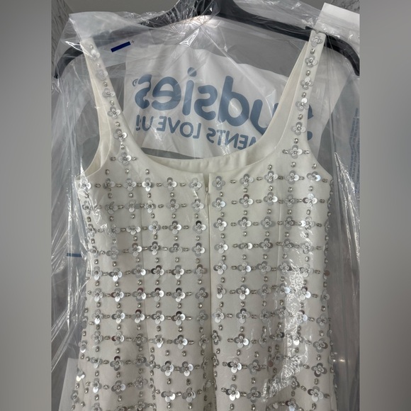 ✨ Simkhai Ziva Embellished Mini Dress – White Multi ✨ - Picture 8 of 11